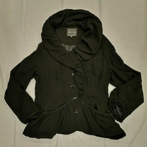 Bitte Kai Rand Black Wool Crepe Jacket 